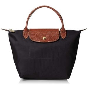 Longchamp Le Pilage Medium Tote Black Nylon NWT